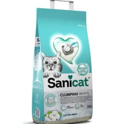 Sale Kattenbakvulling Clumping White Cotton Fresh 20 liter Kattenbakvulling