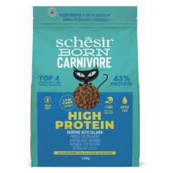 Kattenvoer<Schesir Born Carnivore Kattenvoer Herring & Salmon 1,25 kg