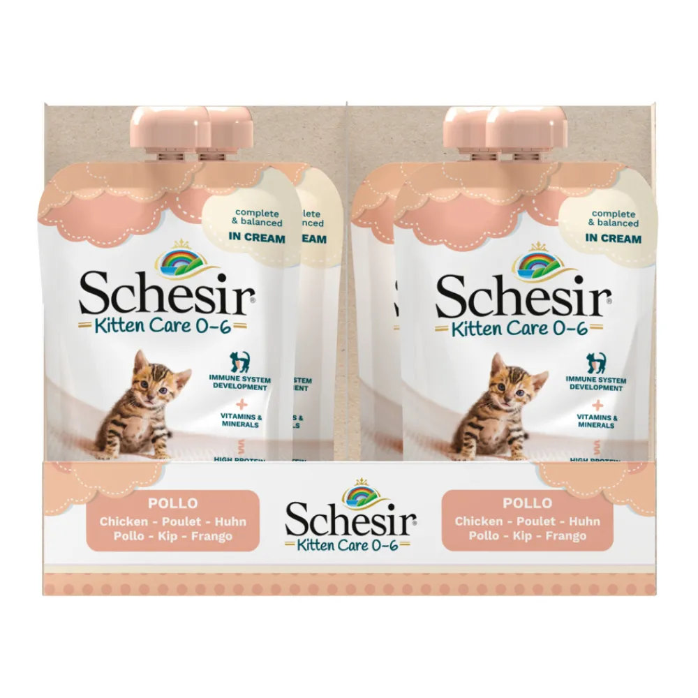 New Kattenvoer Kitten 0-6 Kip in Cream 150 gr Kattenvoer