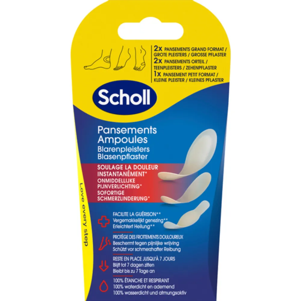 Voetverzorging<Scholl Blarenpleisters Mixed 5 stuks