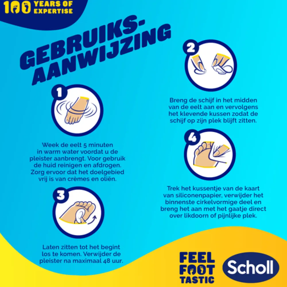 Eelt Verwijderpleisters 4 stuks Voetverzorging