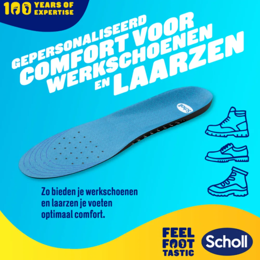 Voetverzorging<Scholl GelActiv Inlegzolen Work & Boot Small Maat 35.5-40.5 1 paar