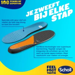 Voetverzorging<Scholl GelActiv Inlegzolen Work & Boot Small Maat 35.5-40.5 1 paar