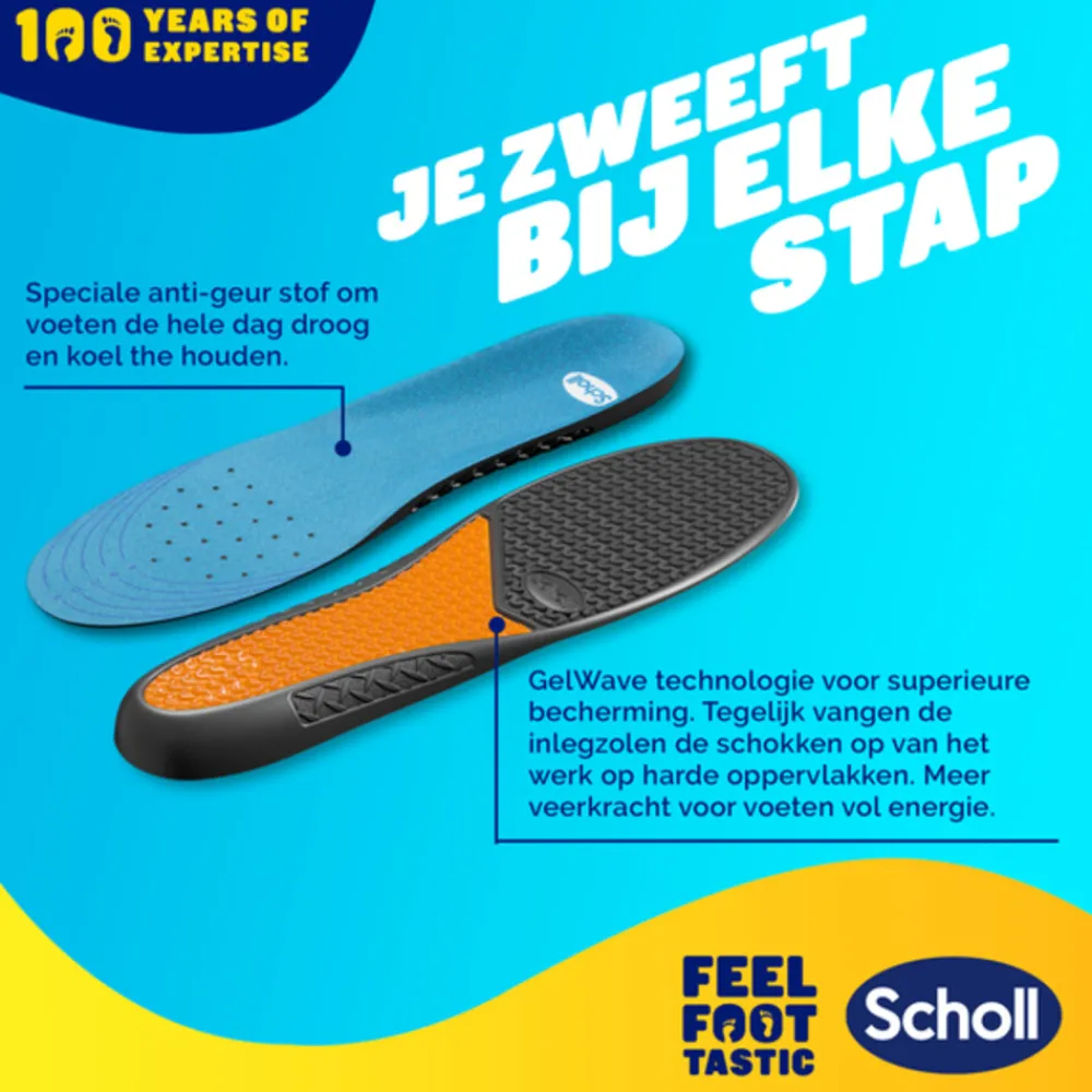Voetverzorging<Scholl GelActiv Inlegzolen Work & Boot Small Maat 35.5-40.5 1 paar