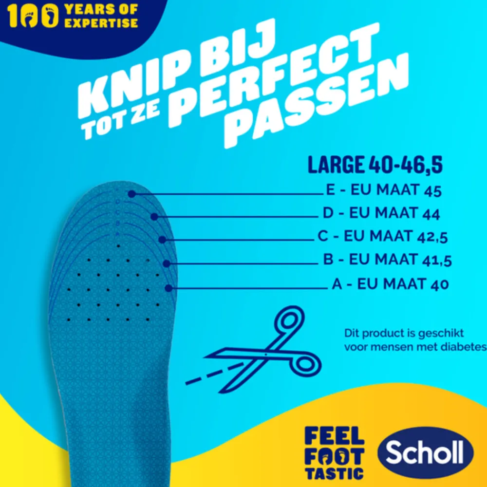 Voetverzorging<Scholl GelActiv Inlegzolen Work & Boot Small Maat 35.5-40.5 1 paar