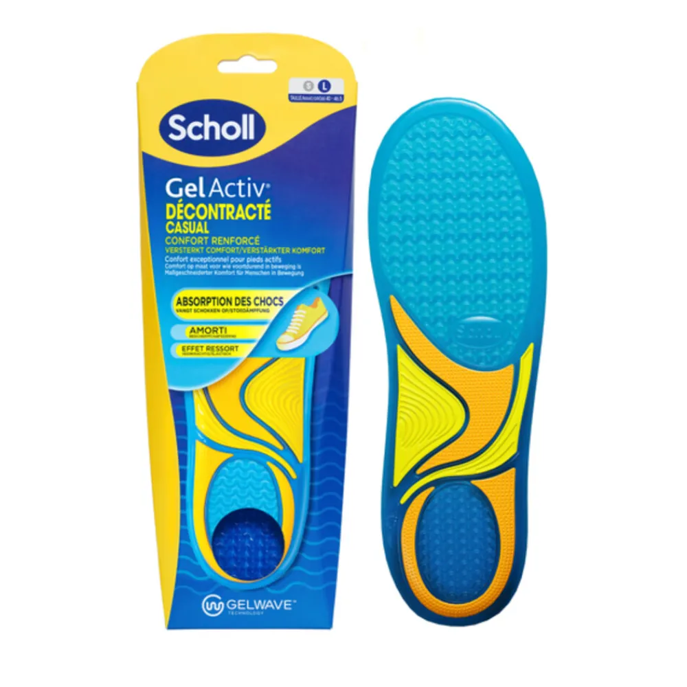 Voetverzorging<Scholl GelActiv Inlegzolen Casual Large Maat 41-46.5 1 paar