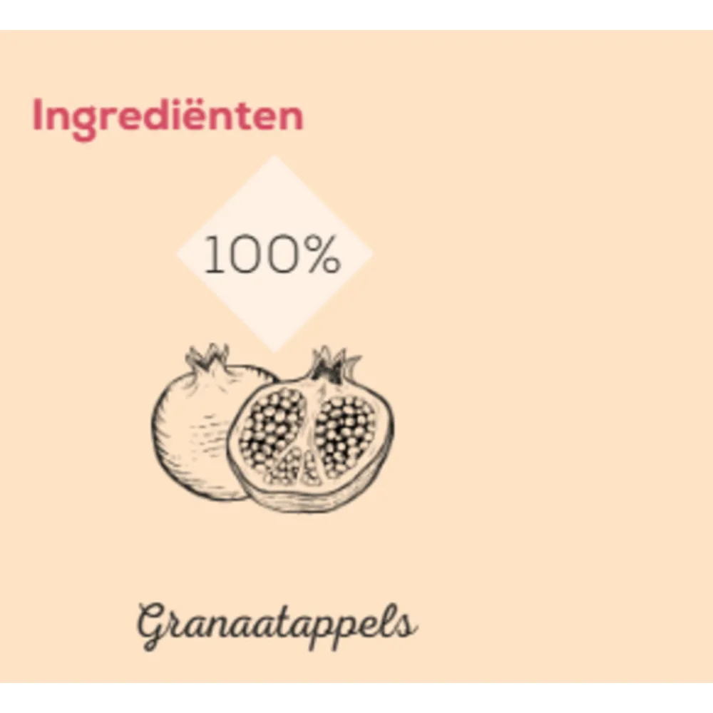 Dranken<Schulp Granaatappelsap Puur Krachtsap Biologisch 6 x 0,75 liter