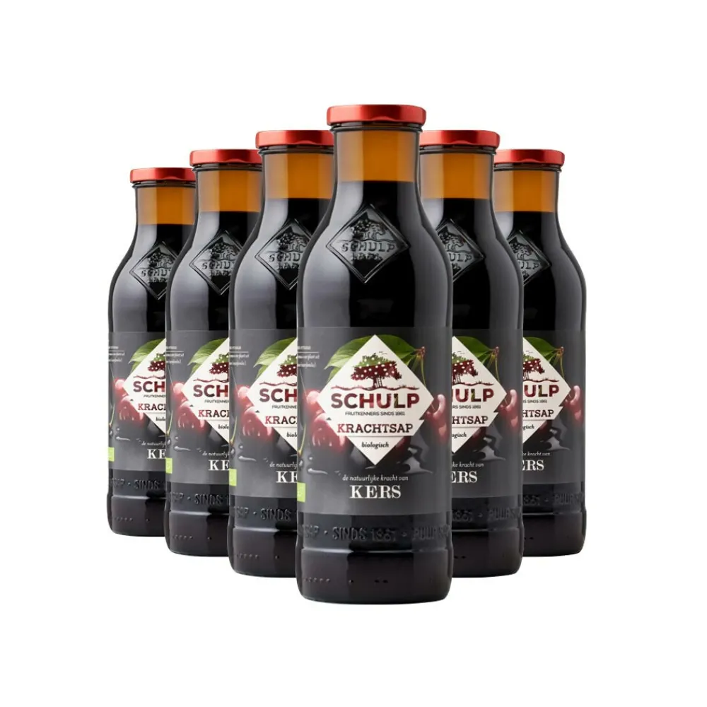 Kersensap Puur Krachtsap Biologisch 6 x 0,75 liter^Schulp Hot