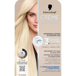 Haarkleuring<Schwarzkopf Creme Supreme Haarkleuring L1++ 1 set