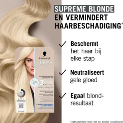 Haarkleuring<Schwarzkopf Creme Supreme Haarkleuring L1++ 1 set