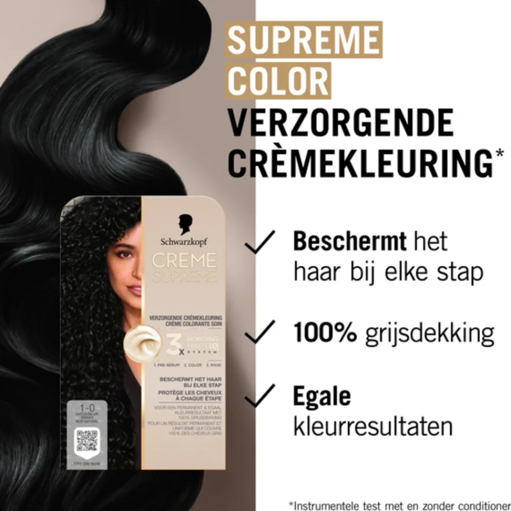 Clearance Creme Supreme Haarkleuring 1-0 1 set Haarkleuring