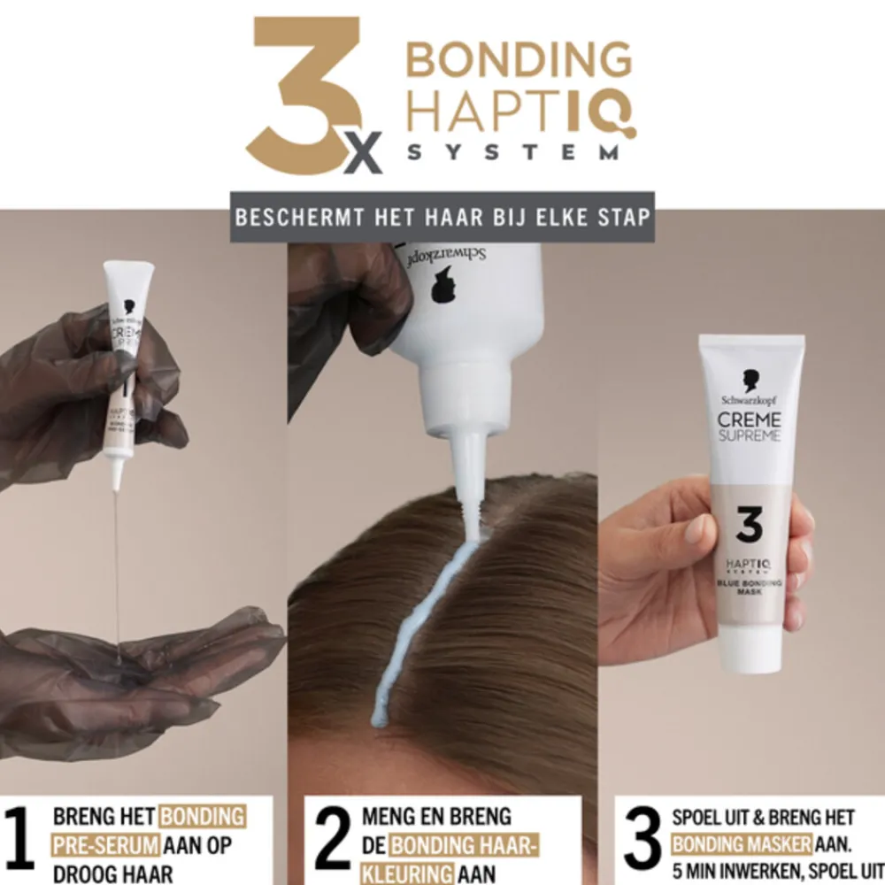 Haarkleuring<Schwarzkopf Creme Supreme Haarkleuring 7-0 1 set