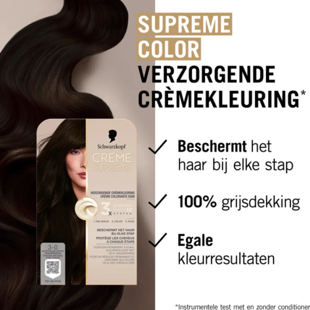 Creme Supreme Haarkleuring 3-0 1 set^Schwarzkopf Outlet