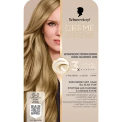 Haarkleuring<Schwarzkopf Crème Suprème Haarkleuring 8-0 1 set