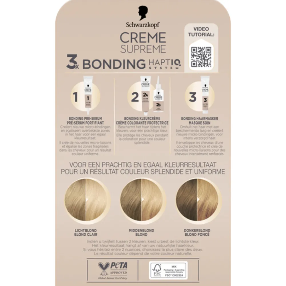 Crème Suprème Haarkleuring 10-0 1 set^Schwarzkopf Best