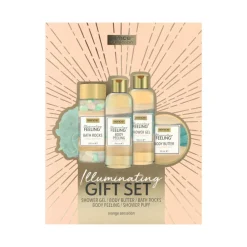 Geschenksets<Sence Collection geschenkset Wellness Book Radiance Boost Douchegel 100 ml + Peeling 100 ml + Body Butter 50 ml + Bad stenen 100 g + spons 1 set