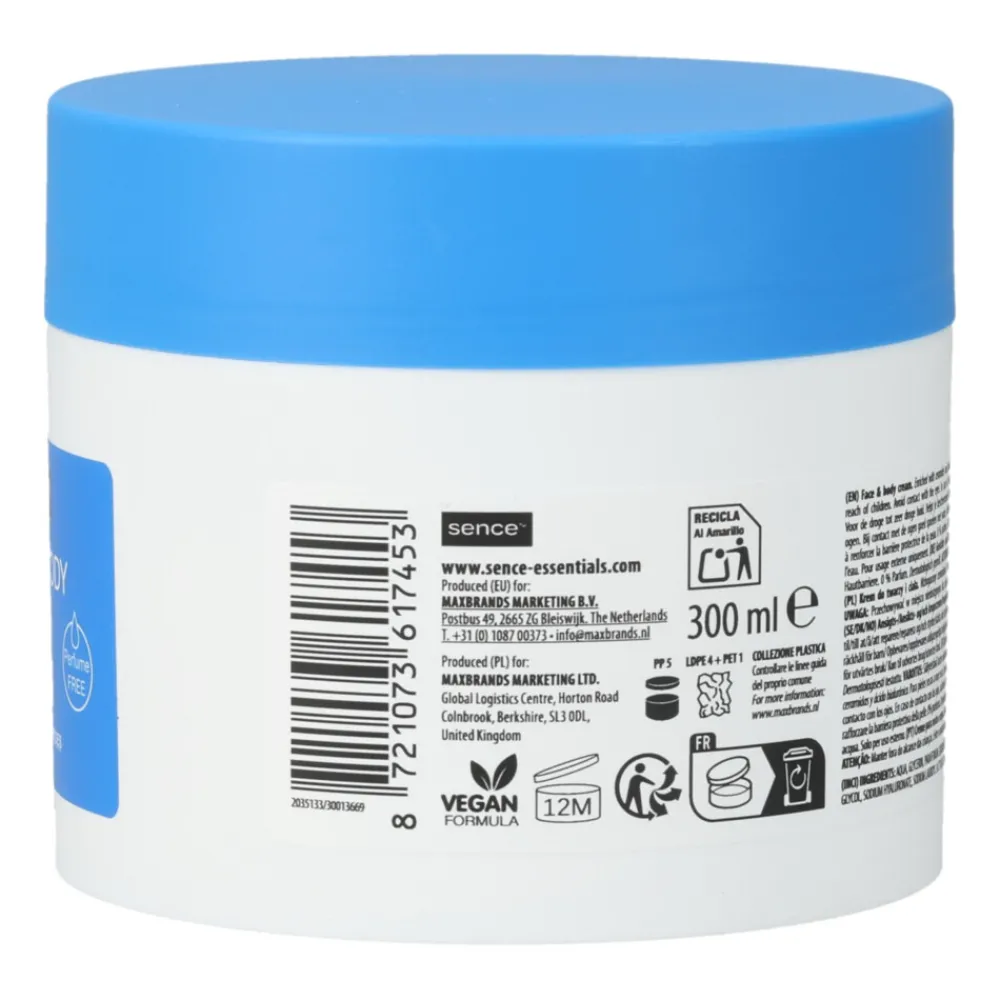 Face & Body Dagcreme Derma Moisturising 300 ml^Sence Sale