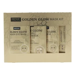 Golden Mask Kit Geschenkset Lipmasker + Gezichtsmasker + 2x Oogmasker 1 set^Sence Best