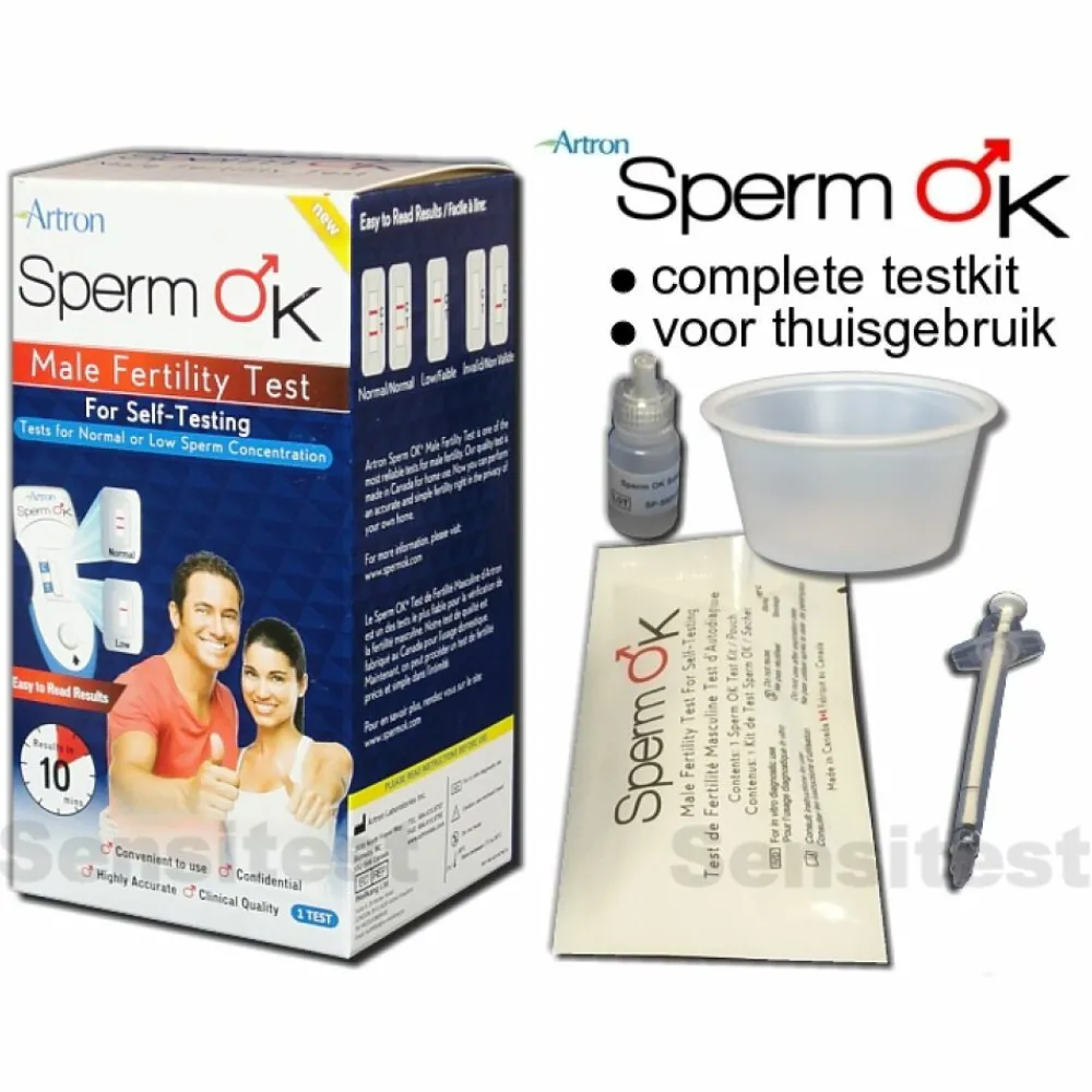 Zelftesten<Sensitest Sperm OK Vruchtbaarheid Test Man