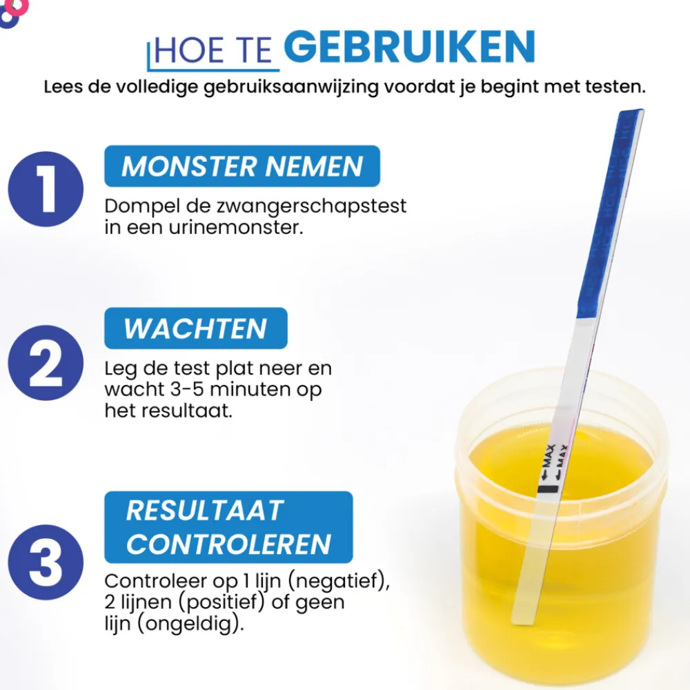 Zwangerschapstest Dipstick 3 stuks^Sensitest Discount