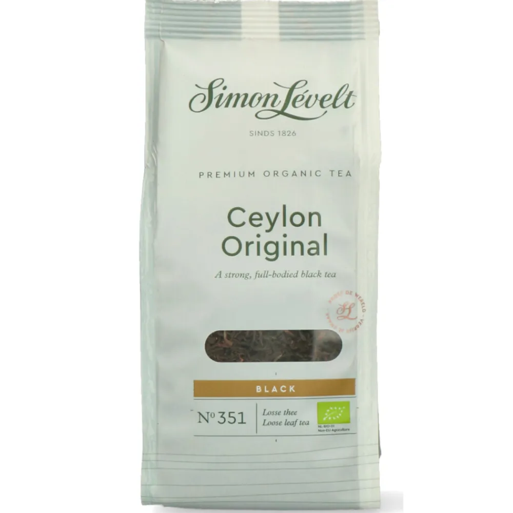 Thee<Simon Levelt Premium Organic Tea Ceylon Original 90 gr