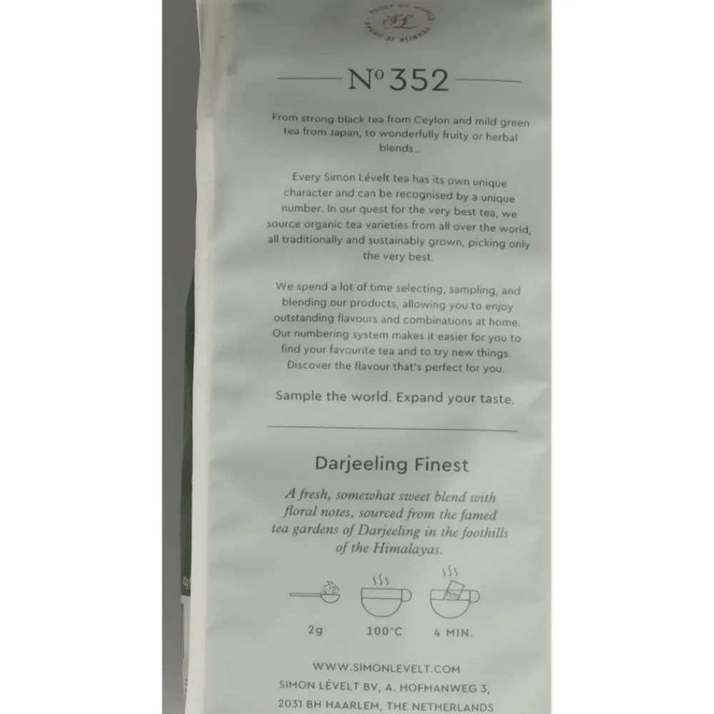 Premium Organic Tea Darjeeling Finest 90 gr^Simon Levelt Best