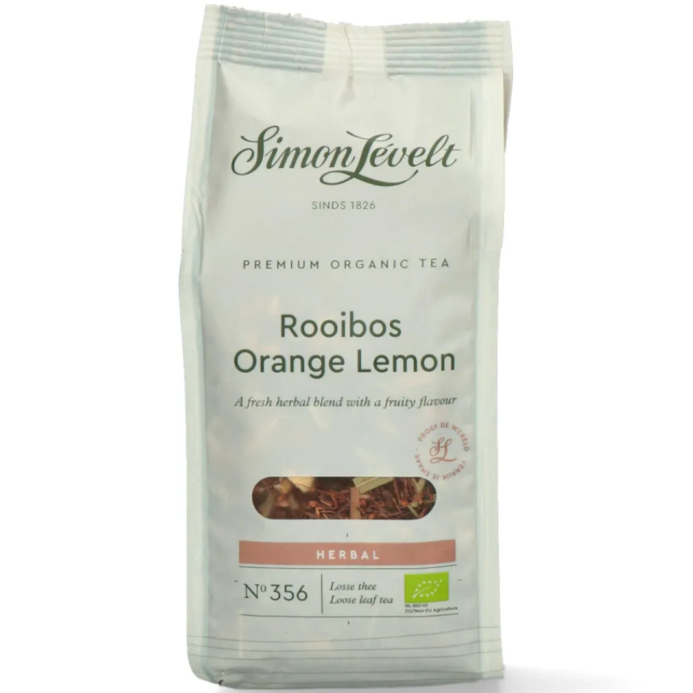 Premium Organic Thee Rooibos Orange Lemon 110 gr^Simon Levelt Online