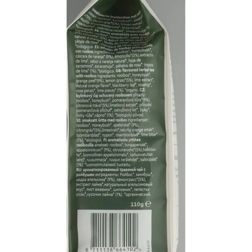 Premium Organic Thee Rooibos Orange Lemon 110 gr^Simon Levelt Online