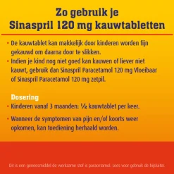 Paracetamol 120 mg 10 kauwtabletten Geneesmiddelen|Pijnstillend