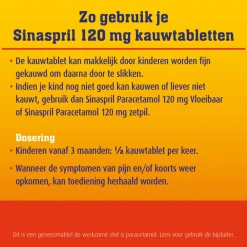 New Paracetamol 120 mg 16 kauwtabletten Geneesmiddelen|Pijnstillend