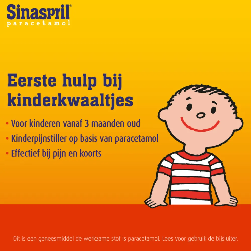 Geneesmiddelen|Pijnstillend<Sinaspril Paracetamol 120mg Zetpil 10 stuks
