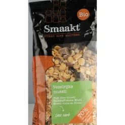 Ontbijtgranen<Smaakt Less Carb Muesli Vezelrijk Biologisch 500 gr
