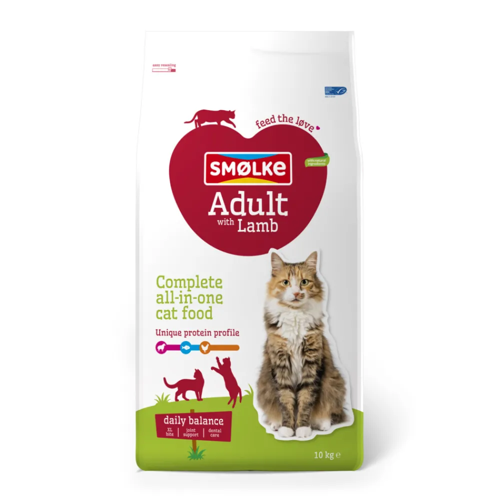 Kattenvoer<Smolke Kattenvoer Adult Lamb 10 kg