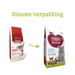 Kattenvoer<Smolke Kattenvoer Senior Kip 2 kg
