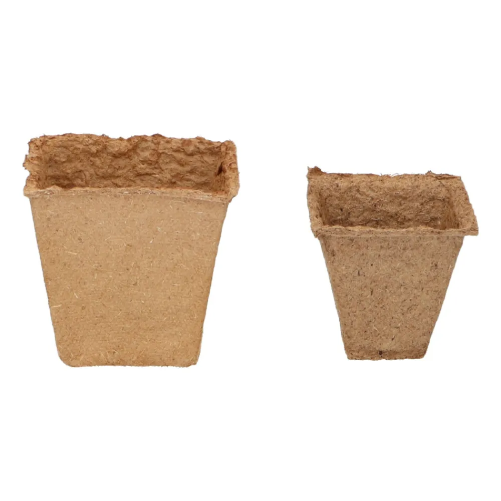 Hot Biologische Kweekpotjes Vierkant 8 cm 10 stuks Kweken En Zaden