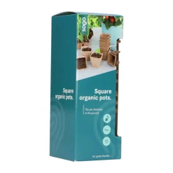 Biologische Kweekpotjes Vierkant 6 cm 10 stuks^SOGO Outlet