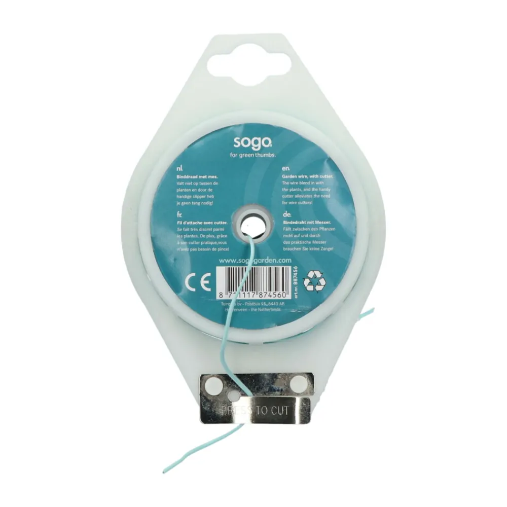 Alles Voor Kamerplanten<SOGO Groen Binddraad met Mes 100 m