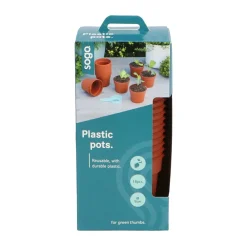 Online Plastic Potje Terra Kleur 9 cm 18 stuks Kweken En Zaden