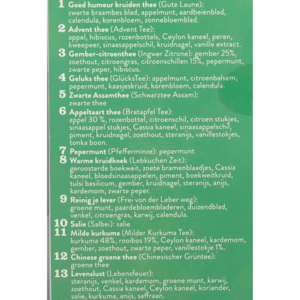 Thee<Sonnentor Advent Kalender Thee Biologisch 24 stuks