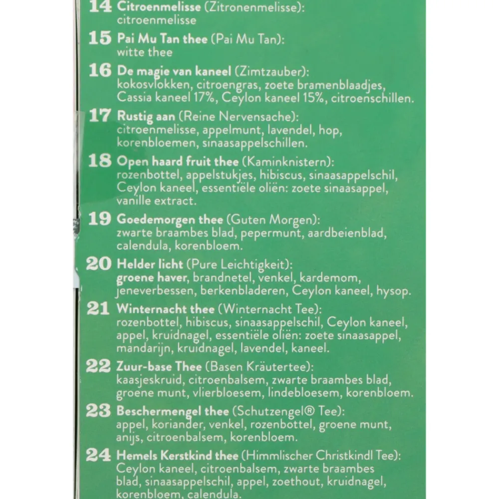 Thee<Sonnentor Advent Kalender Thee Biologisch 24 stuks