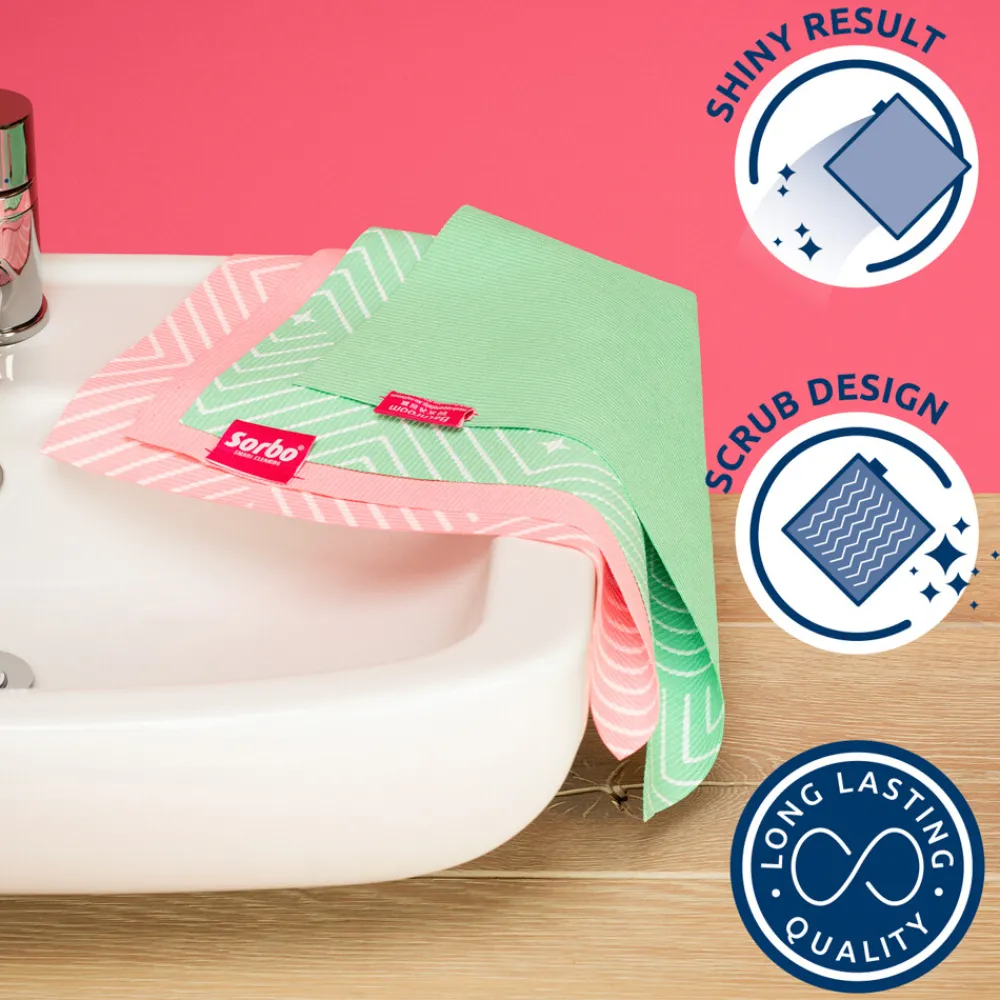 Microvezel Anti-Kalkdoek 33x43 cm 2 stuks^Sorbo Best