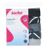 Schoonmaakdoekjes<Sorbo Microvezeldoeken Grey & Black 40 x 40 cm 5 stuks
