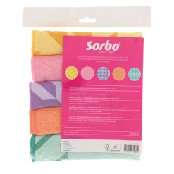 Schoonmaakdoekjes<Sorbo Microvezeldoeken Pastel Prints 40 x 40 cm 5 stuks