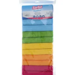 Schoonmaakdoekjes<Sorbo Microvezeldoeken Trendy Colors 40 x 40 cm 12 stuks