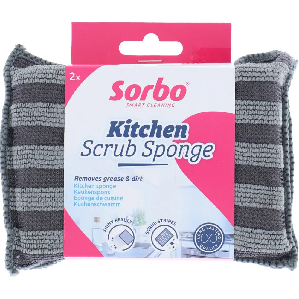 Outlet Microvezelspons Home Decor 2in1 2 stuks Sponzen