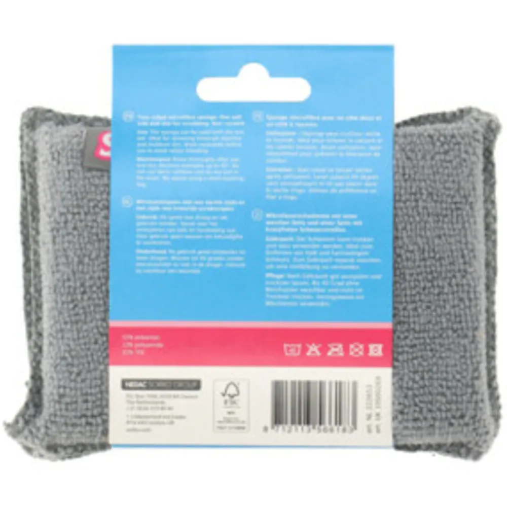 Outlet Microvezelspons Home Decor 2in1 2 stuks Sponzen