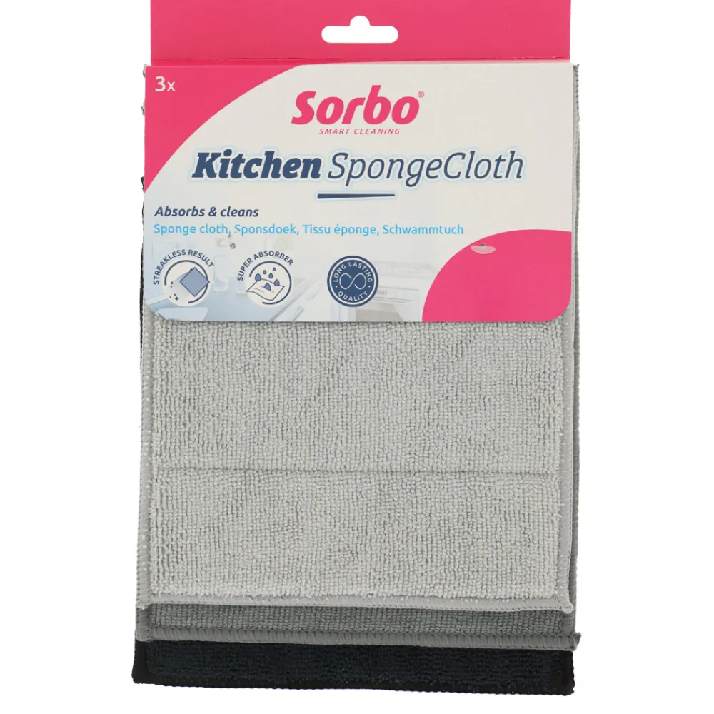 Sponzen<Sorbo Microvezelsponsdoek Home Decor 2 stuks