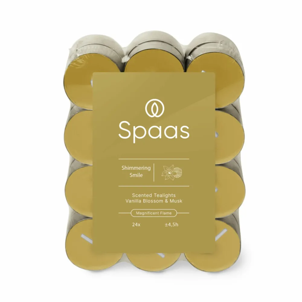 Discount Geurtheelichten Shimmering Smile ± 4,5 branduren 24 stuks Kaarsen