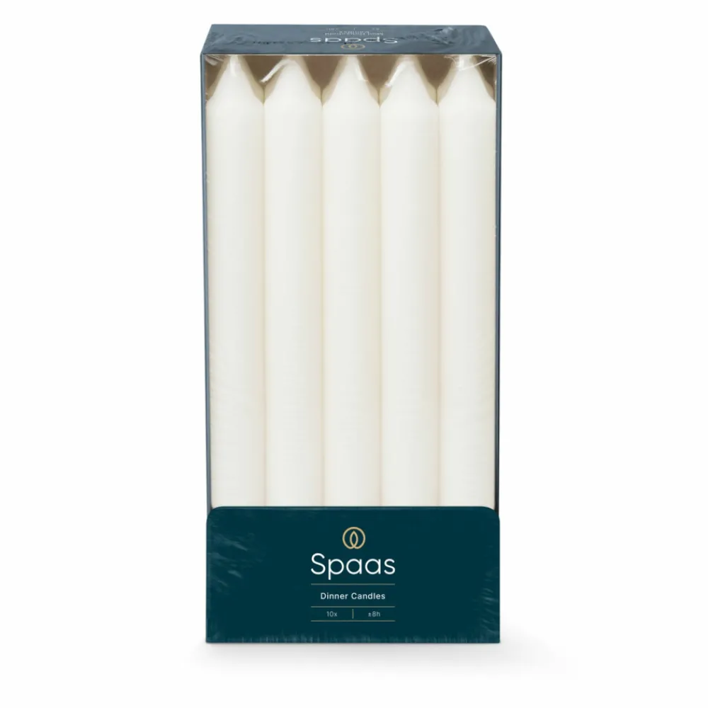 Best Huishoudkaars Wit 21/240 mm ± 8 branduren 10 stuks Kaarsen