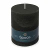 Rustieke Pillarkaars ± 95 branduren Zwart^SPAAS Hot